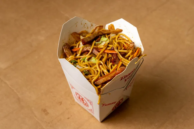 Roast Pork or Chicken Lo Mein from Golden House